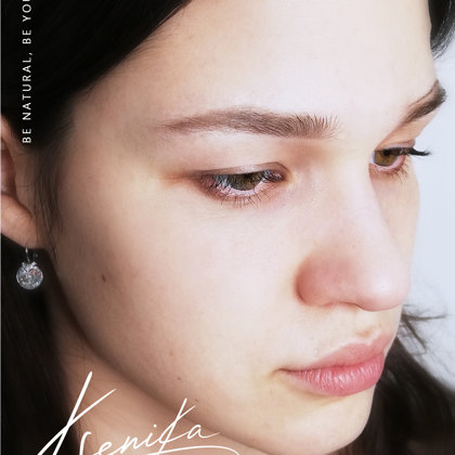 healed result after 1 session of pmu; powder tehnique