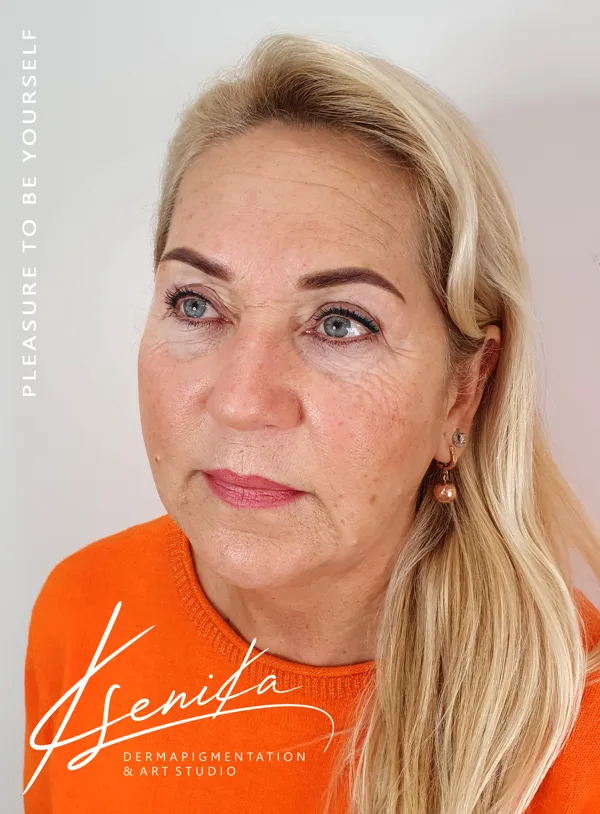 brows pmu right after correction